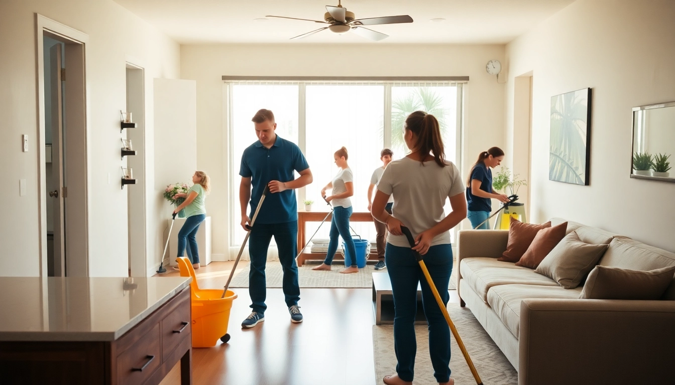 Cleaning company in Jacksonville providing professional home cleaning services with a friendly team.