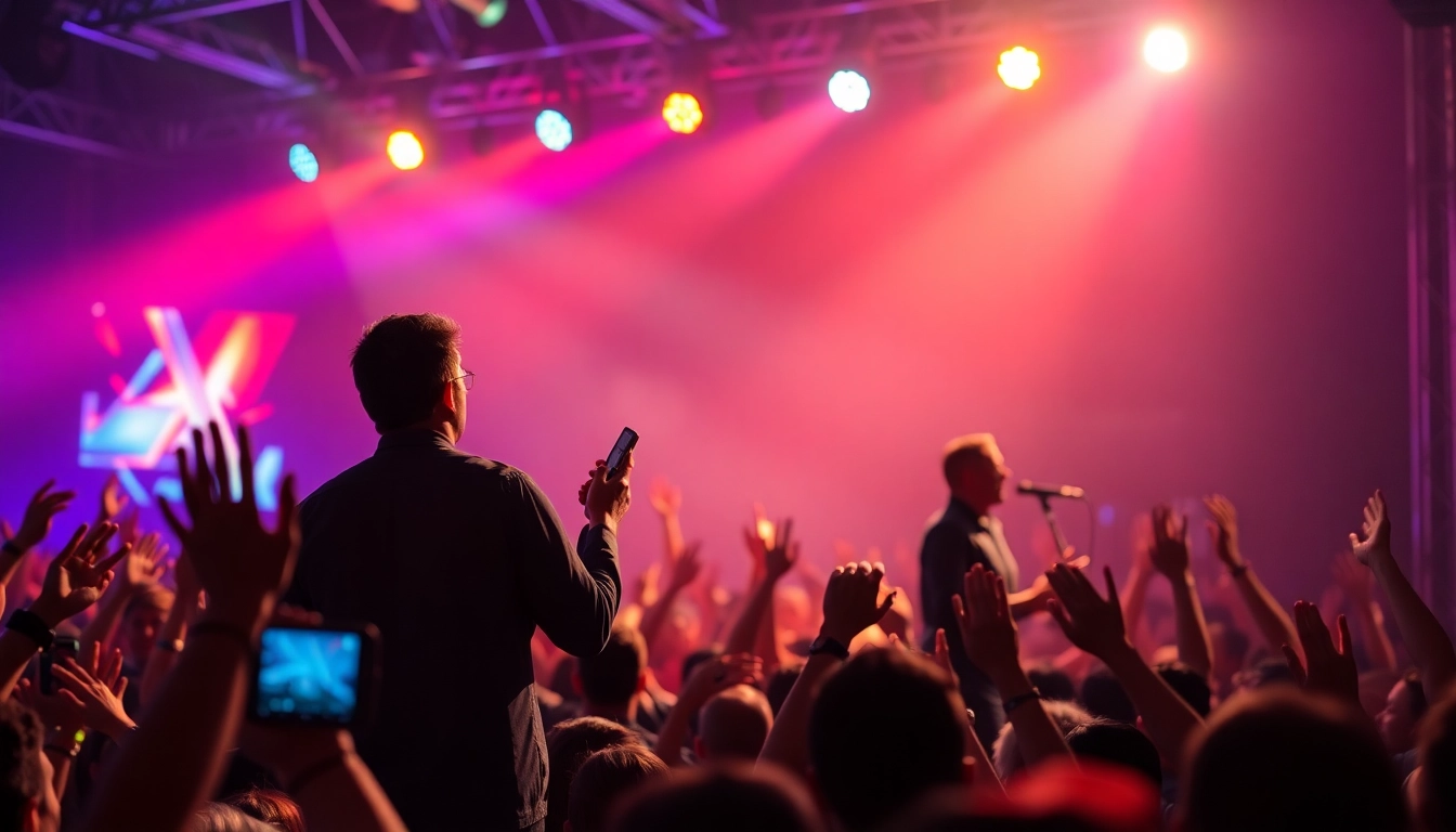 Boost your Online Presence as a musician performing live in a vibrant concert setting.