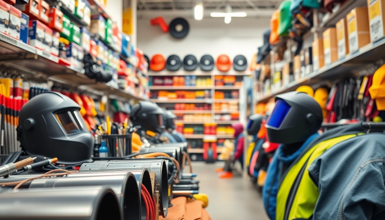 Find quality welding supplies near me with a variety of tools and equipment available in a professional retail setting.