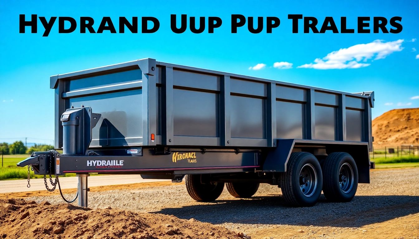 Explore hydraulic dump trailers for sale showcasing reliability and powerful build in outdoor settings.