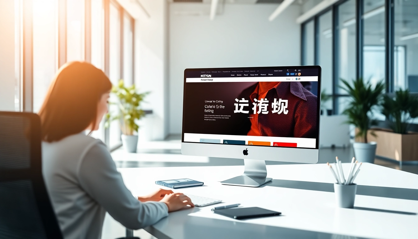 Engage with the 美洽官网 interface in a modern office environment, illustrating productivity and innovation.