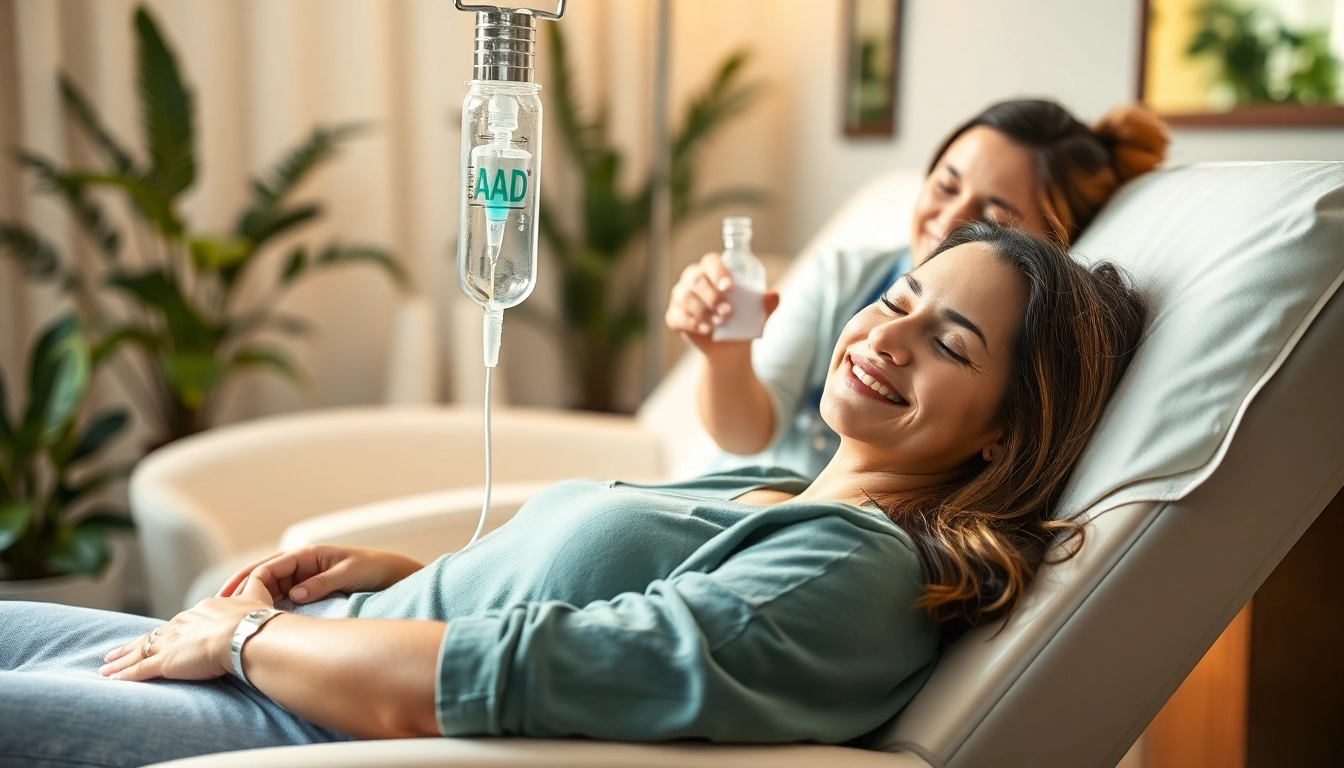 NAD IV therapy near me showcased with a patient receiving treatment in a professional setting.