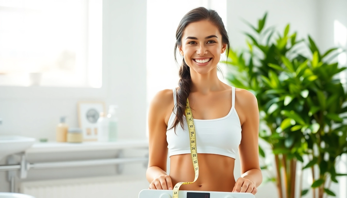Achieve weight loss goals with confidence in a modern, vibrant bathroom setting.