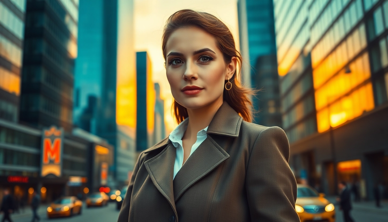 Showcasing a fashionable jacket women in an urban environment, highlighting style and confidence.