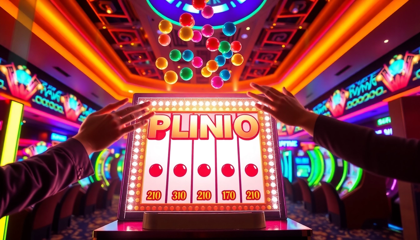 Raih kemenangan di permainan plinko slot dengan bola berwarna yang dijatuhkan ke papan Plinko.