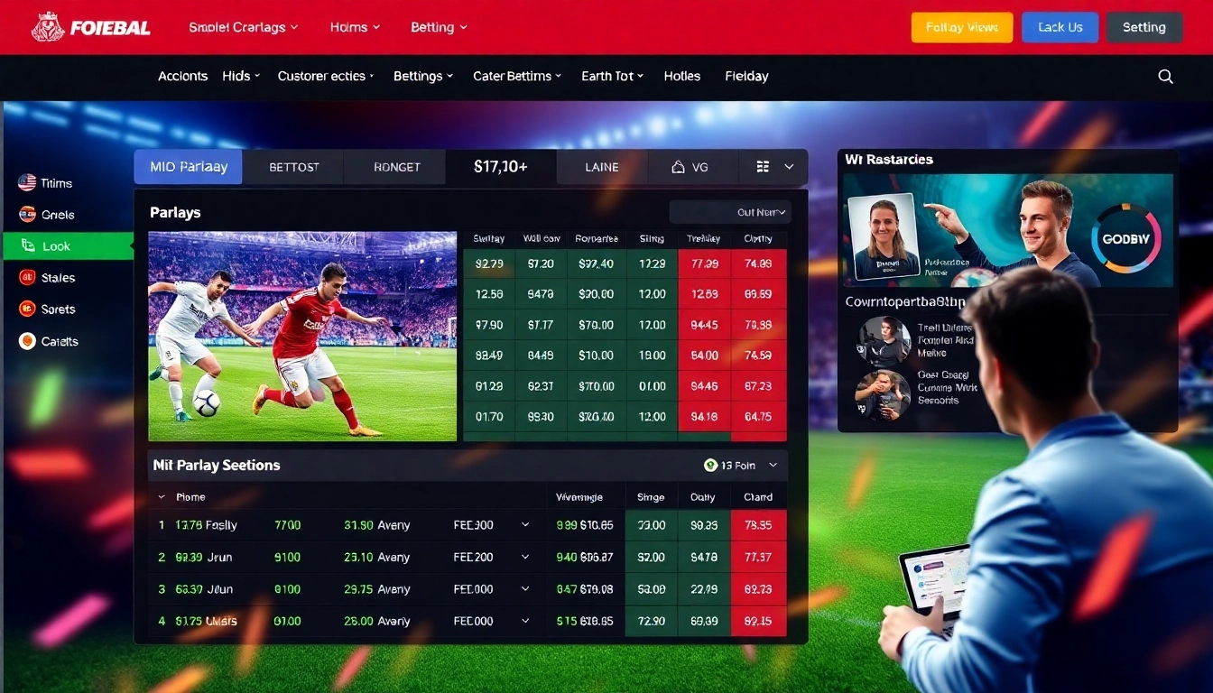 Engage in mix parlay betting with Bolabosku's vibrant interface showcasing exciting soccer matches.