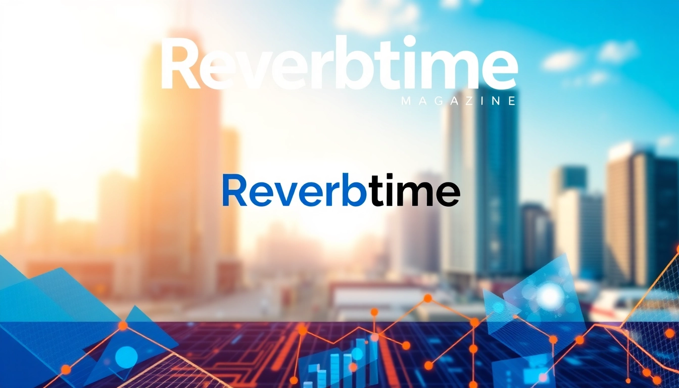 Showcasing the vibrant Reverbtime Magazine logo on a dynamic digital magazine cover.