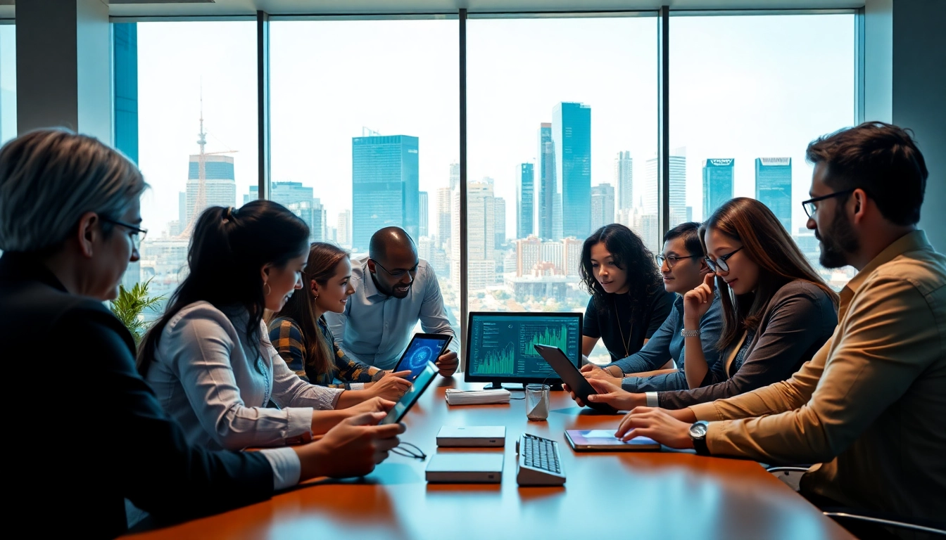 Using ai prompts for competitive intelligence in a collaborative office setting with a diverse team.