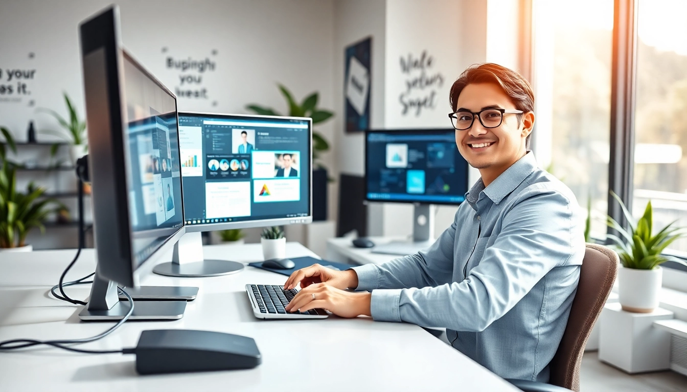 Virtual Assistants providing professional remote support in a modern office setting.