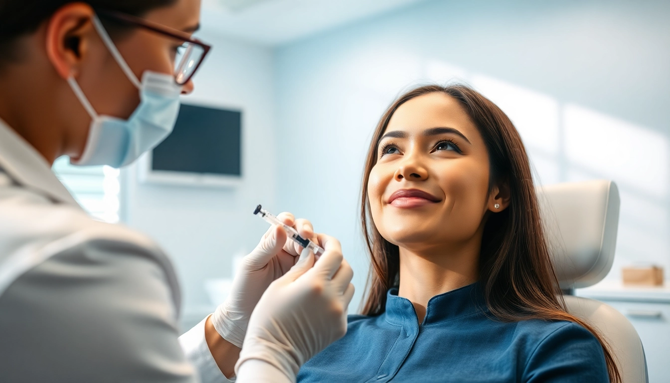 Administering an Injectable Weight Loss treatment in a professional healthcare setting.