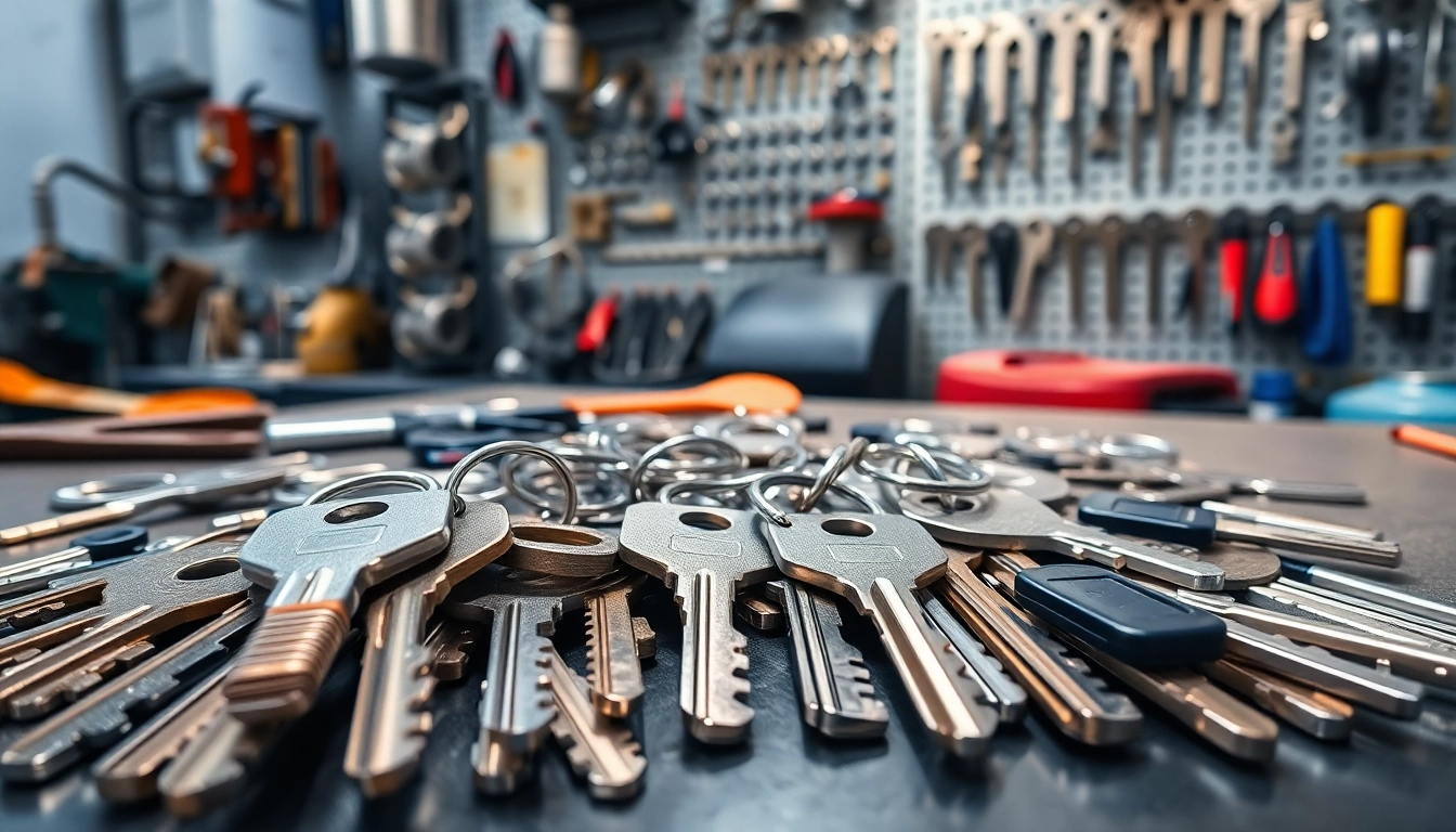 Discover an array of Truck Keys displayed in a professional workshop setting, emphasizing diversity and quality.
