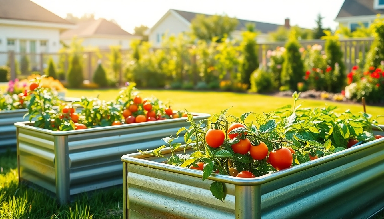 Transform your gardening experience with landguard raised beds, showcasing vibrant vegetables in a sunny backyard.