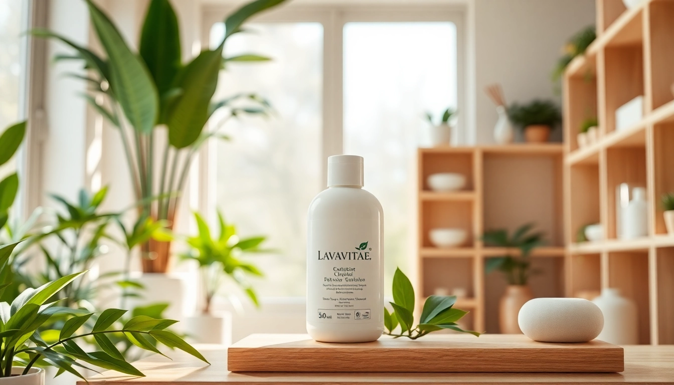 Lavavitae – elegancka prezentacja zdrowego produktu w nowoczesnym otoczeniu.