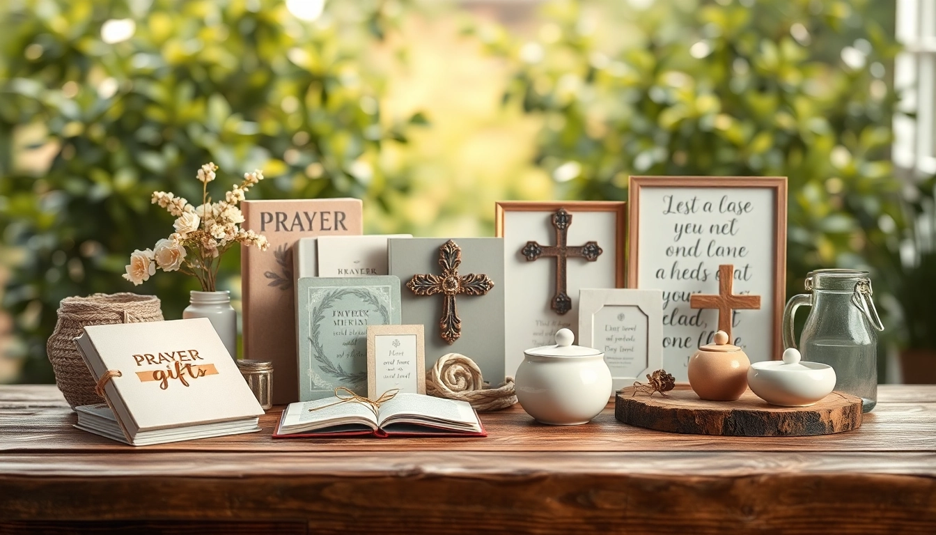 Gift selection showcasing Christian gifts that inspire love and hope.