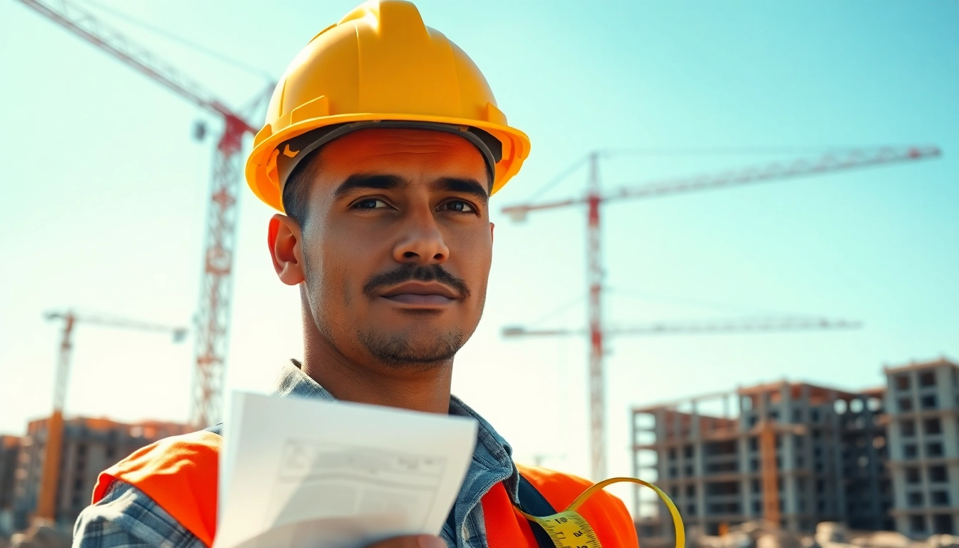 New Jersey General Contractor demonstrating expertise on a busy construction site while overseeing projects.