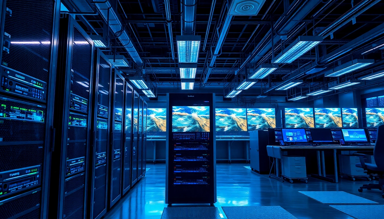 Showcase of virtualization Fredericksburg technology in a professional data center setting.