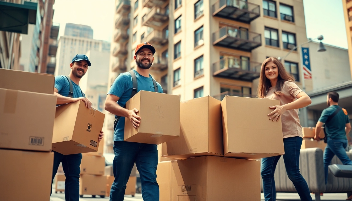 Brooklyn movers assisting a family with their move in an urban setting.