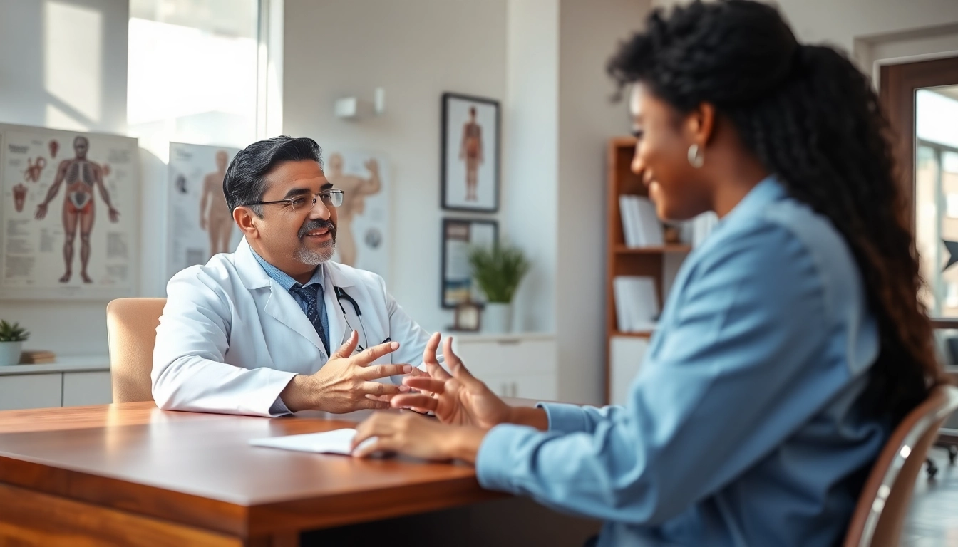 Engaging conversation between concierge doctors Henderson NV and a patient in a professional setting.