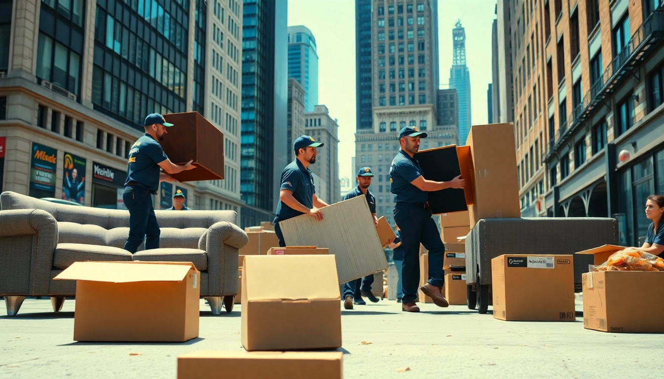 Best movers nyc assisting in a vibrant New York City apartment move.
